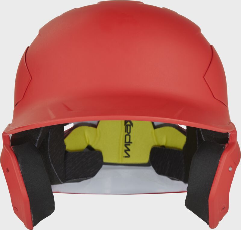 Front view of Rawlings Mach Carbon Batting Helmet - SKU: CAR07A loading=
