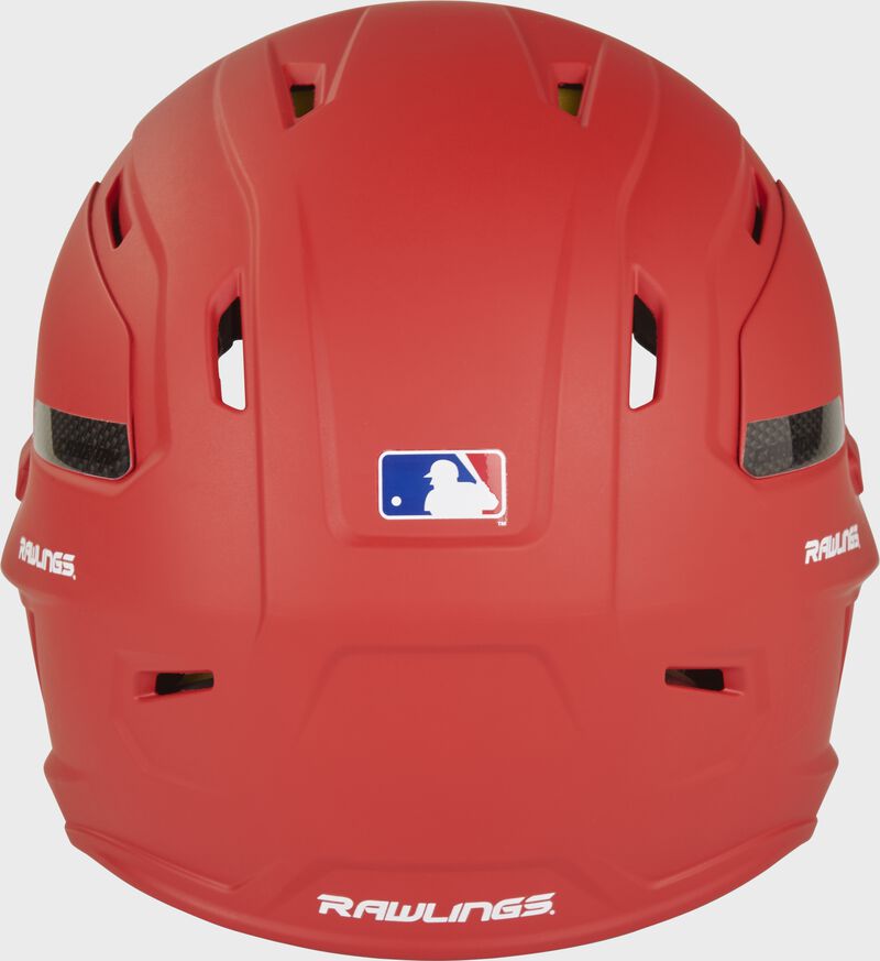 Back view of Rawlings Mach Carbon Batting Helmet - SKU: CAR07A loading=