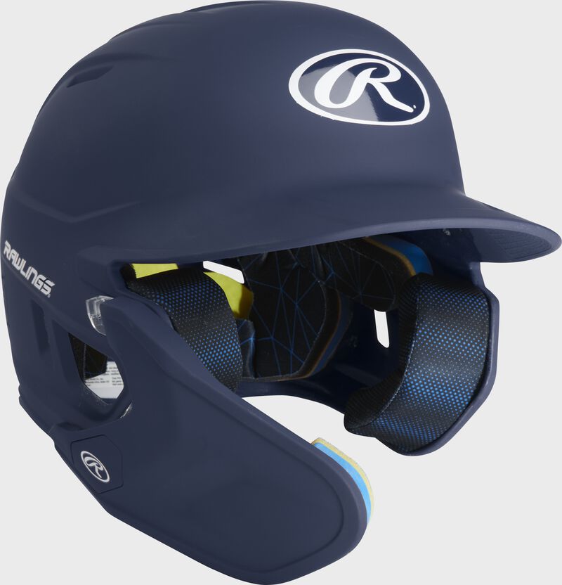 Front right-side view of Rawlings Mach Carbon Batting Helmet - SKU: MAAL loading=