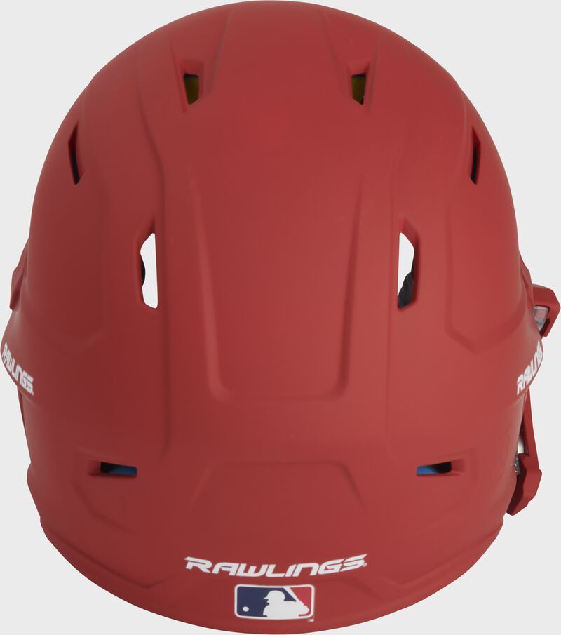 Back view of Rawlings Mach Carbon Batting Helmet - SKU: MAAL loading=
