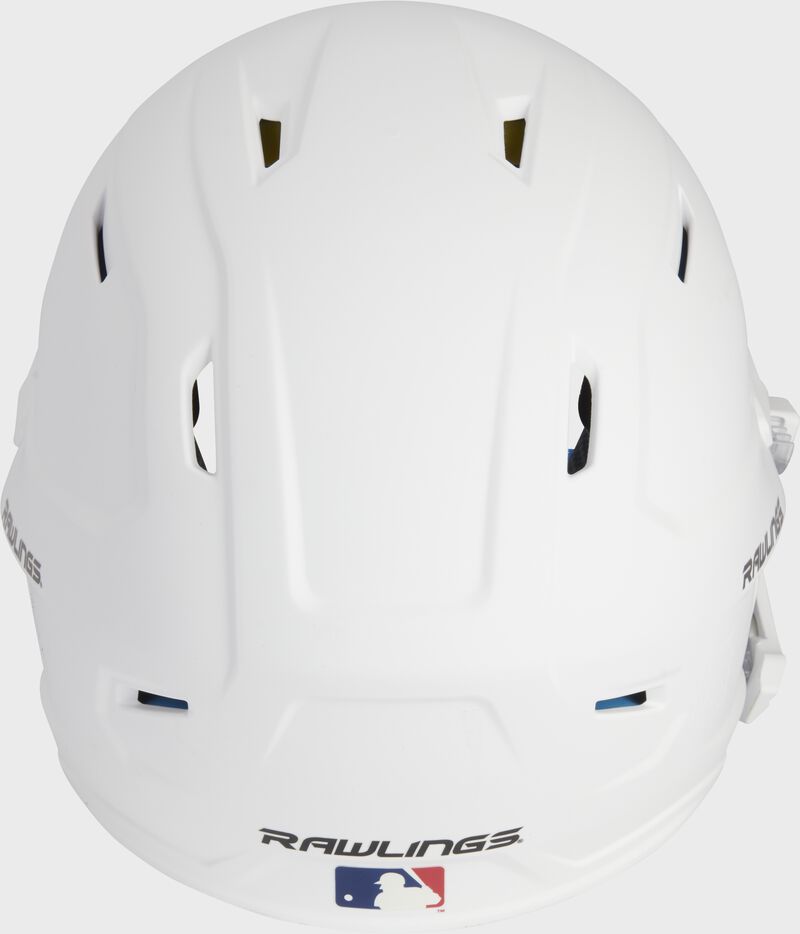 Back view of Rawlings Mach Carbon Batting Helmet - SKU: MAAL loading=
