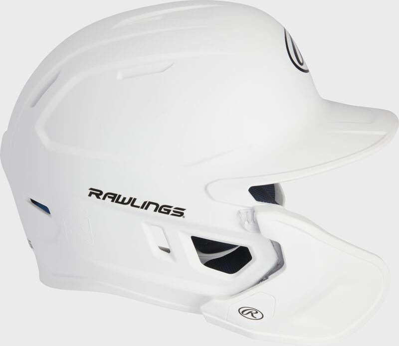 Right-side view of Rawlings Mach Carbon Batting Helmet - SKU: MAAL loading=