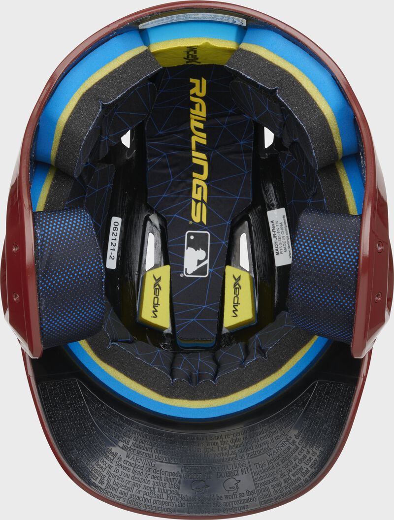 Rawlings Mach Gloss Batting Helmet, Senior & Junior Sizes loading=