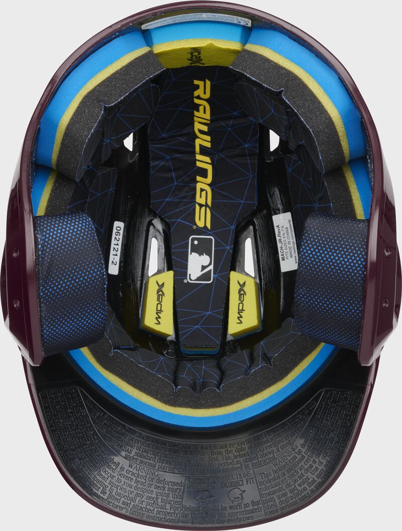 Rawlings Mach Gloss Batting Helmet, Senior & Junior Sizes loading=