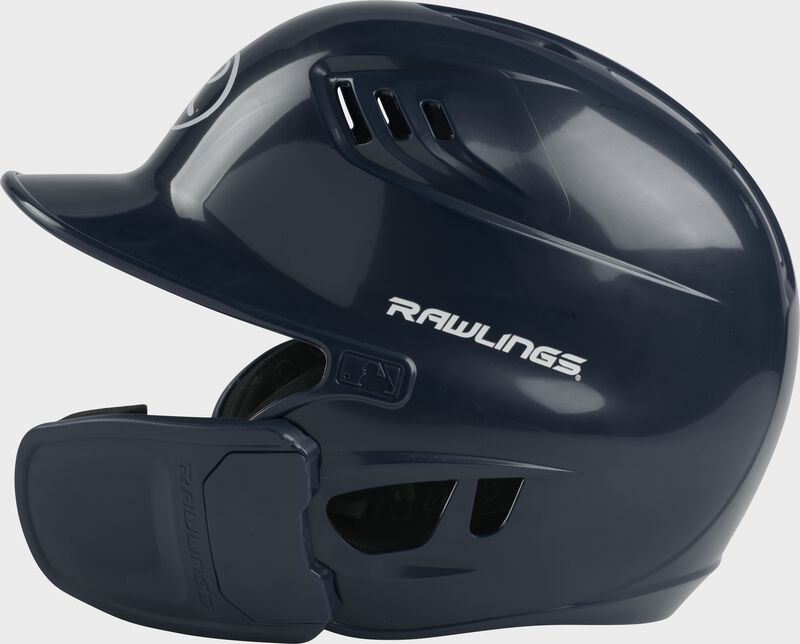 Left-side view of R16 Reverse Clear Coat Batting Helmet | Junior & Senior - SKU: RSGR6R00 loading=