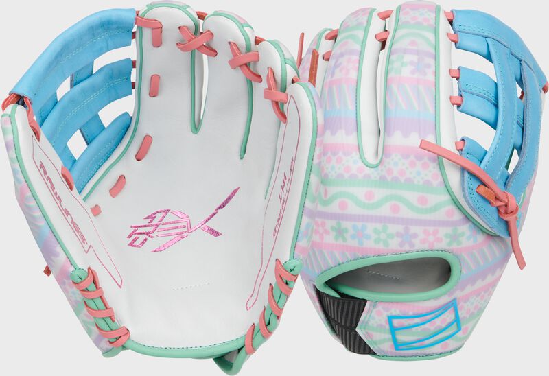 2 images showing the palm & back of a Rawlings REV1X 11.75" infield glove - SKU: REV205-6W loading=