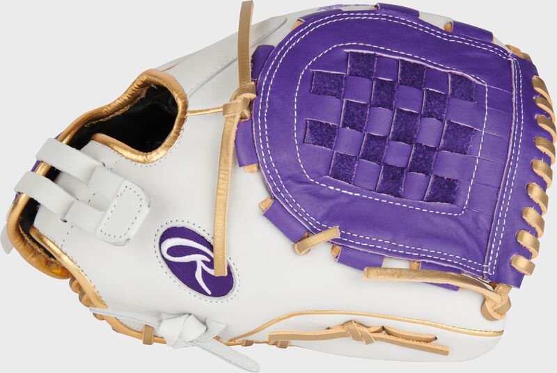 Liberty Advanced Color Series 12 in Fastpitch Glove, White/Purple, Right loading=