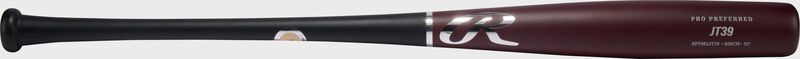 A black/maroon Pro Preferred JT39 torpedo barrel birch wood bat loading=