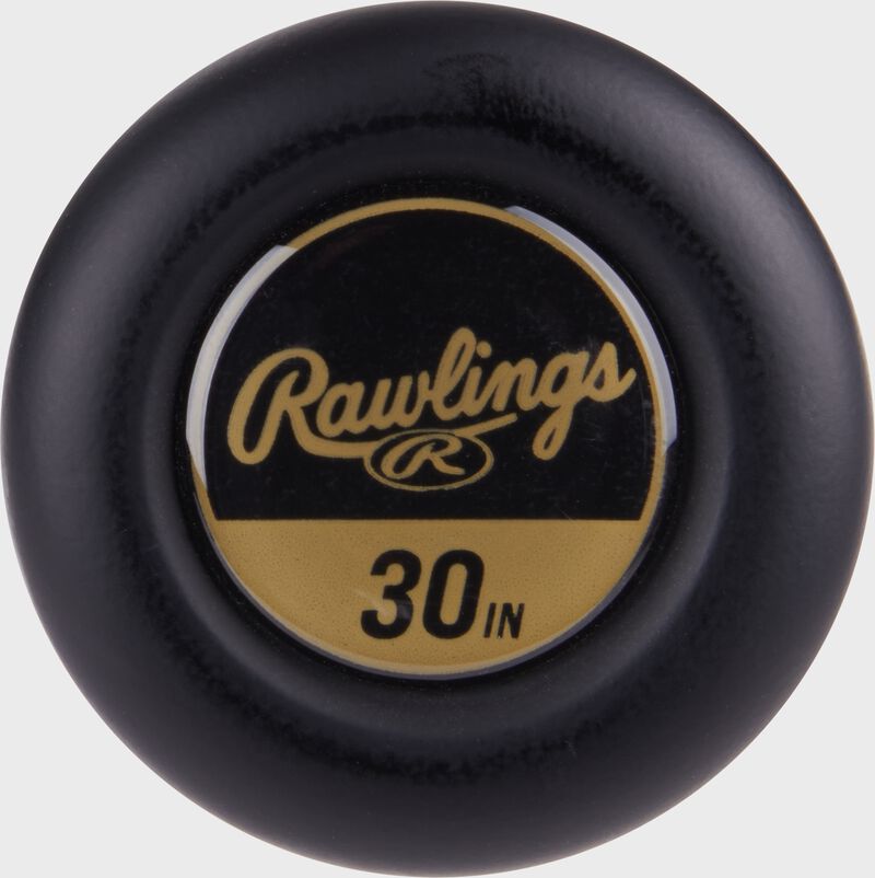 Black knob of an Icon USA Baseball 30 inch -10 bat loading=
